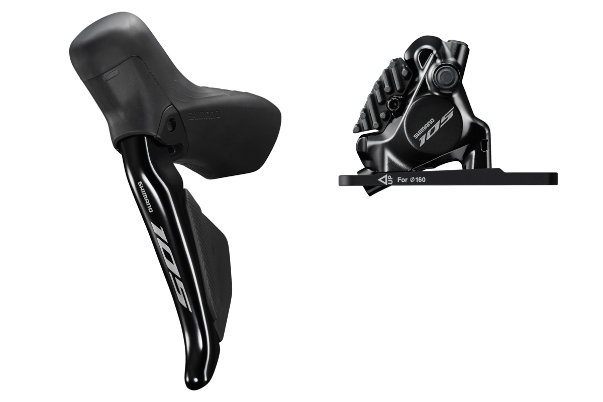 Shimano 105 ST-R7170 Di2 Shifter W/ BR-R7170 Disc Caliper at