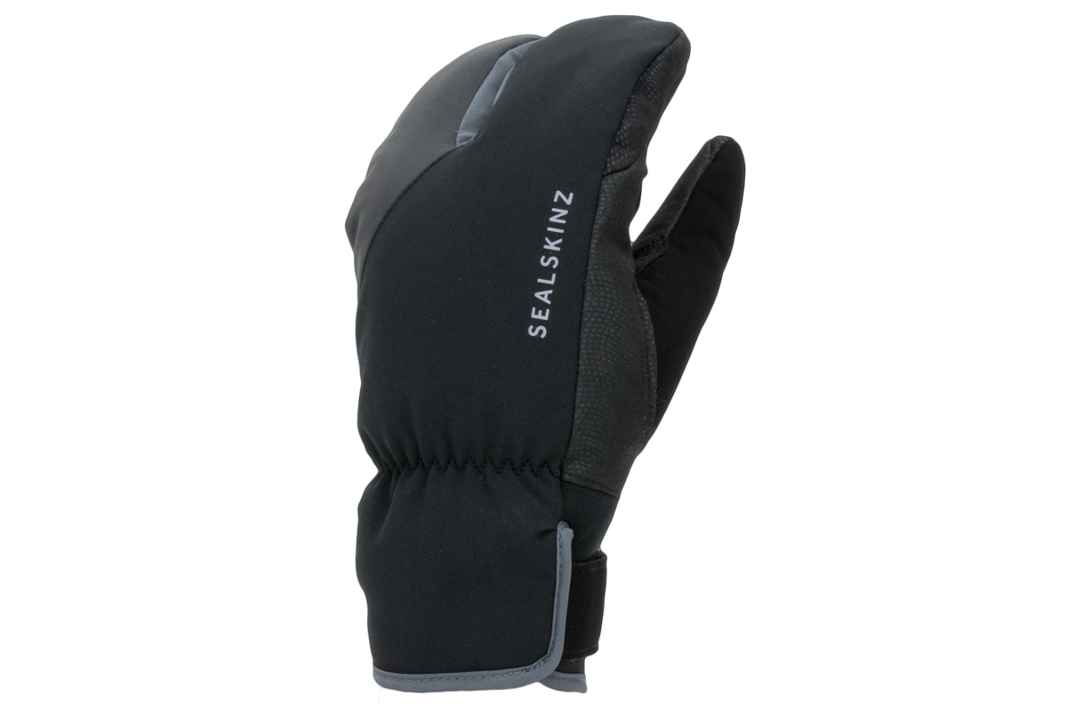 waterproof extreme cold weather cycle split finger glove