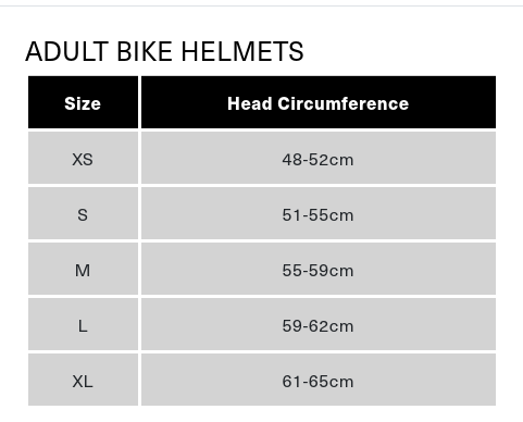 Smith size chart